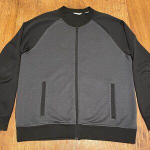 Calvin Klein Men's Athleticwear Bomber Jacket - Large, Black & Grey